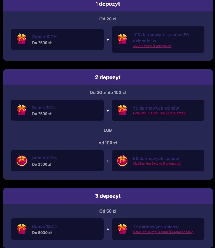 NV Casino bonus powitalny 100% do 2500 zł 75% 125% free spiny warunki bonusu depozyt